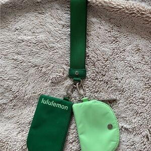 lululemon athletica Green Key & Card Holder Set